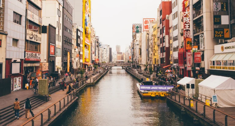 osaka japan september 1 dotonbori canal namba di